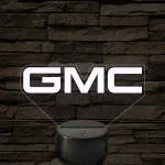 GMC logó – 7 színű, színváltós LED lámpa