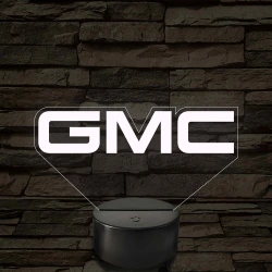 GMC logó – 7 színű, színváltós LED lámpa