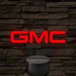 GMC logó – 7 színű, színváltós LED lámpa