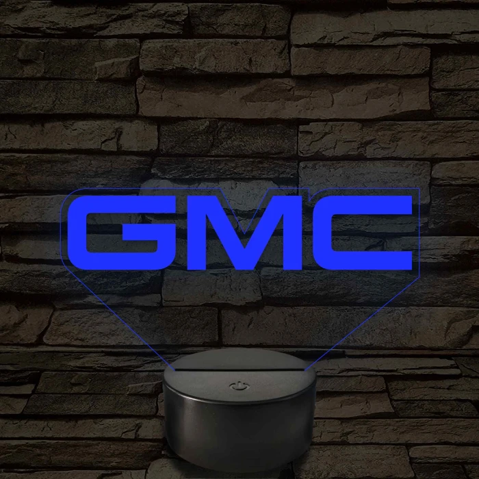GMC logó – 7 színű, színváltós LED lámpa