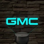 GMC logó – 7 színű, színváltós LED lámpa