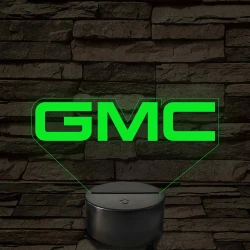 GMC logó – 7 színű, színváltós LED lámpa
