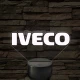 Iveco logó – 7 színű, színváltós LED lámpa