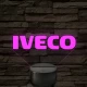 Iveco logó – 7 színű, színváltós LED lámpa