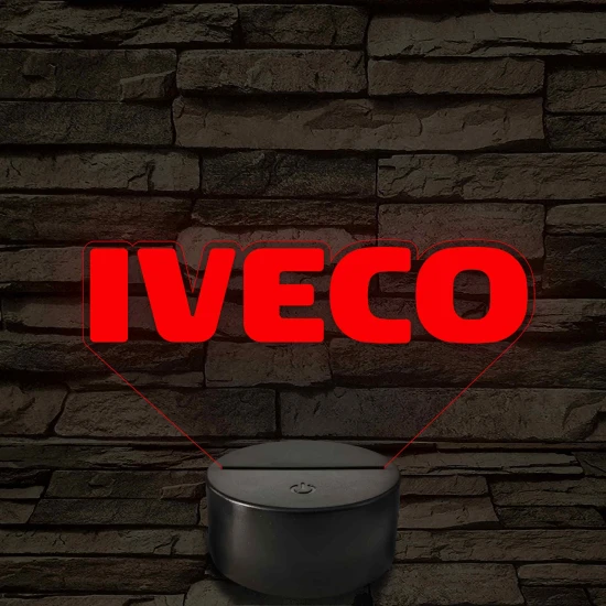 Iveco logó – 7 színű, színváltós LED lámpa