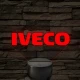 Iveco logó – 7 színű, színváltós LED lámpa