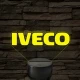 Iveco logó – 7 színű, színváltós LED lámpa