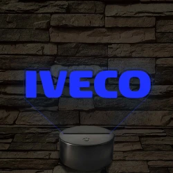Iveco logó – 7 színű, színváltós LED lámpa