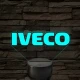 Iveco logó – 7 színű, színváltós LED lámpa