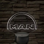 MAN logó - 7 színű, színváltós 3D led lámpa