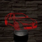 Alfa Romeo 159 autó 7 színű 3D led lámpa