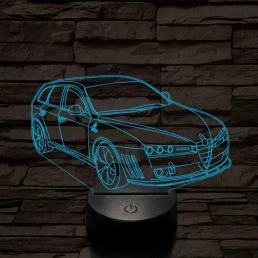 Alfa Romeo 159 Sportwagon Estate autó 7 színű 3D led lámpa