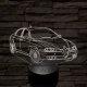 Alfa Romeo 156 autó 7 színű 3D led lámpa