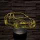 Alfa Romeo 156 autó 7 színű 3D led lámpa
