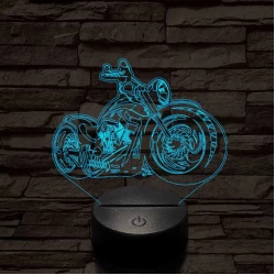 Chopper motor 3D led lámpa