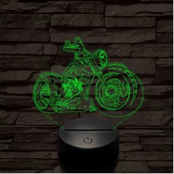 Chopper motor 3D led lámpa