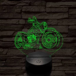 Chopper motor 3D led lámpa