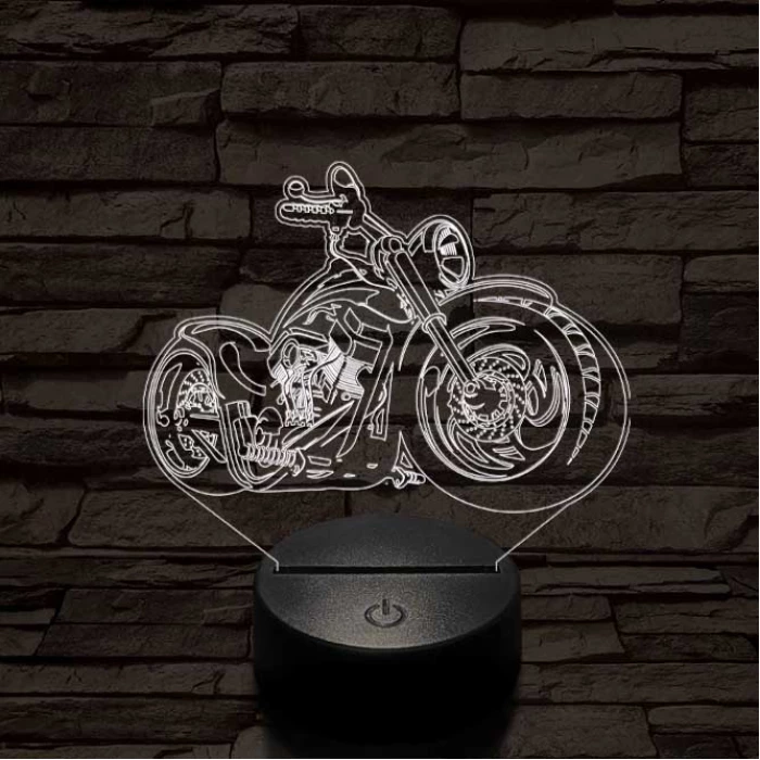 Chopper motor 3D led lámpa