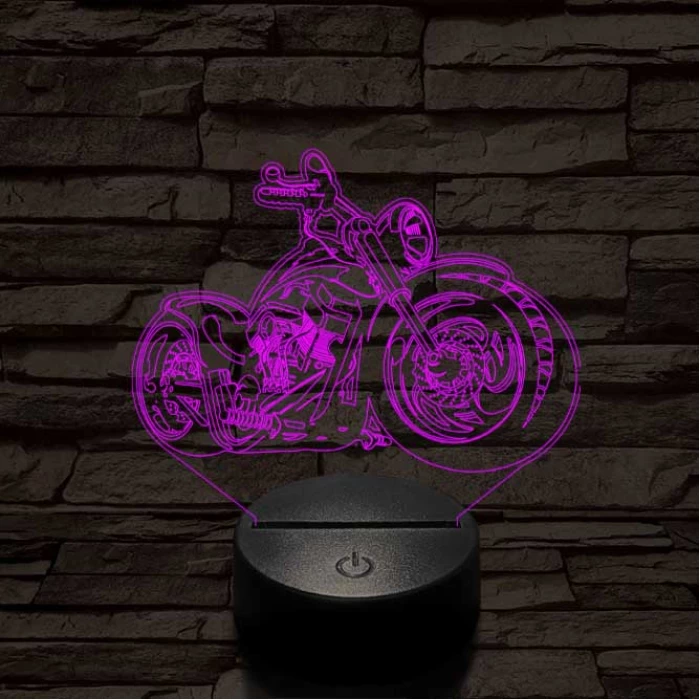 Chopper motor 3D led lámpa