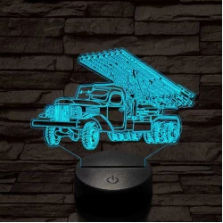 Szovjet katyusha 3D led lámpa