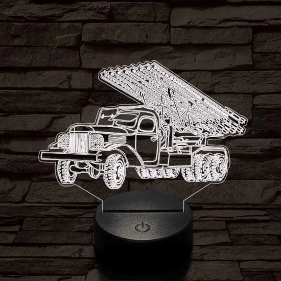 Szovjet katyusha 3D led lámpa