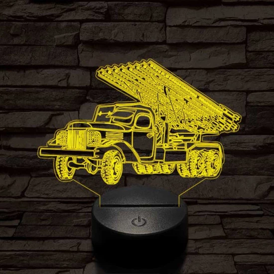 Szovjet katyusha 3D led lámpa