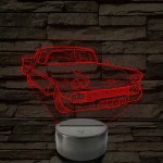 1958 Chevrolet Impala 7 színű 3D led lámpa