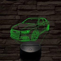 Audi RS3 Sedan 2018 7 színű 3D led lámpa