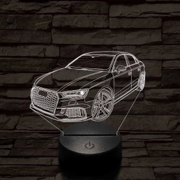 Audi RS3 Sedan 2018 7 színű 3D led lámpa