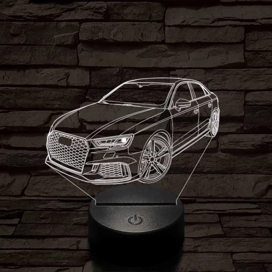 Audi RS3 Sedan 2018 7 színű 3D led lámpa