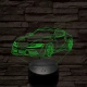 Toyota Supra 7 színű 3D led lámpa