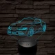 Toyota Supra 7 színű 3D led lámpa