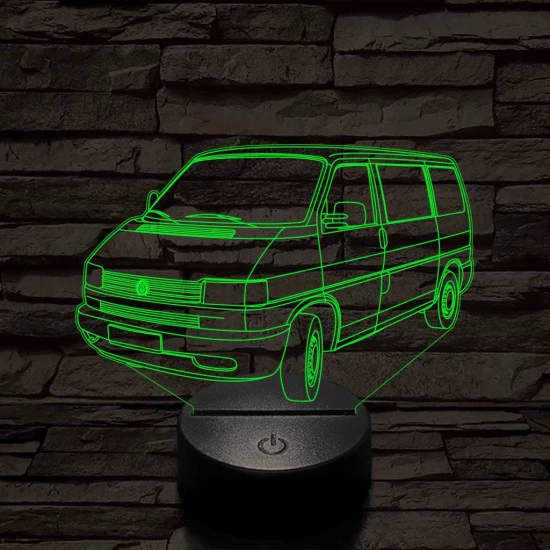 Volkswagen T4 kisbusz 7 színű 3D led lámpa