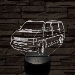 Volkswagen T4 kisbusz 7 színű 3D led lámpa