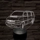 Volkswagen T4 kisbusz 7 színű 3D led lámpa