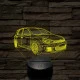 Volkswagen GTi 7 színű 3D led lámpa
