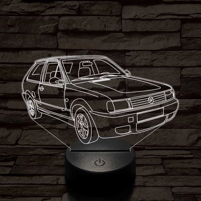 Volkswagen polo 7 színű 3D led lámpa
