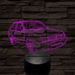 Volkswagen polo 7 színű 3D led lámpa