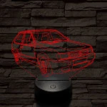 Volkswagen polo 7 színű 3D led lámpa