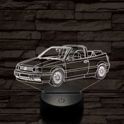 Volkswagen Golf 3 cabrio 7 színű 3D led lámpa