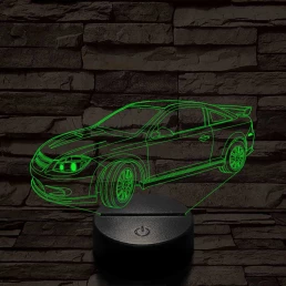 Chevrolet cobalt 7 színű 3D led lámpa