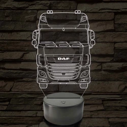Kamion DAF 7 színű 3D led lámpa