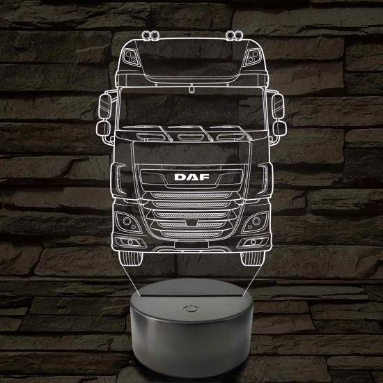 Kamion DAF 7 színű 3D led lámpa