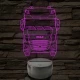 Kamion DAF 7 színű 3D led lámpa