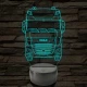 Kamion DAF 7 színű 3D led lámpa