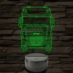 Kamion DAF 7 színű 3D led lámpa