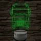 Kamion DAF 7 színű 3D led lámpa