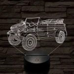 Volkswagen kétéltű gyalogsági jármű 7 színű 3D led lámpa
