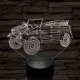 Volkswagen kétéltű gyalogsági jármű 7 színű 3D led lámpa