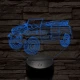 Volkswagen kétéltű gyalogsági jármű 7 színű 3D led lámpa